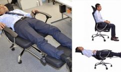 Uredska stolica koja se pretvara u krevet, idealna za one koji imaju vremena za predah