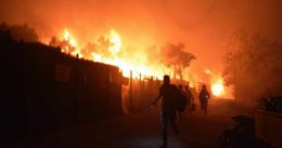 Zbog požara u kampu evakuirani migranti na Lezbosu