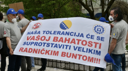 U Sarajevu radnički protesti za 1. maj: Buntom protiv bahate vlasti