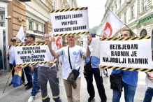 Protestna šetnja sindikalaca u Sarajevu: Traže da minimalna plata u FBiH bude 1.000 KM