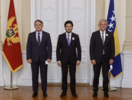Abazović se u Predsjedništvu BiH sastao s Komšićem i Džaferovićem, Dodik nije došao