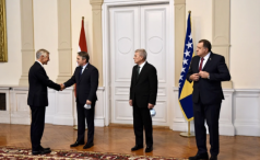 Austrijski šef diplomatije Michael Linhart stigao na sastanak u Predsjedništvo BiH