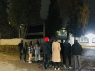 Mladi Naše stranke projektovali film na zgradi Doma kulture