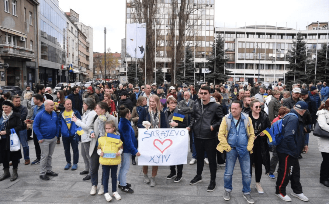 Građani Sarajeva pružili veliku podršku narodu Ukrajine koji trpi ruski teror