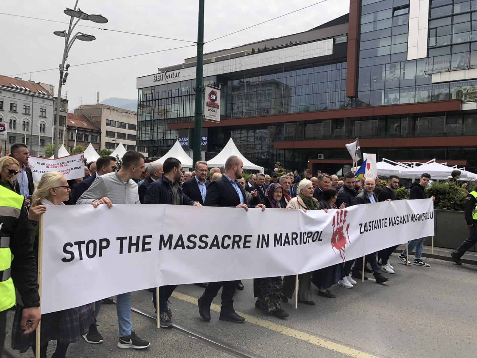 U Sarajevu skup podrške Ukrajini: Zaustavite masakr u Mariupolju