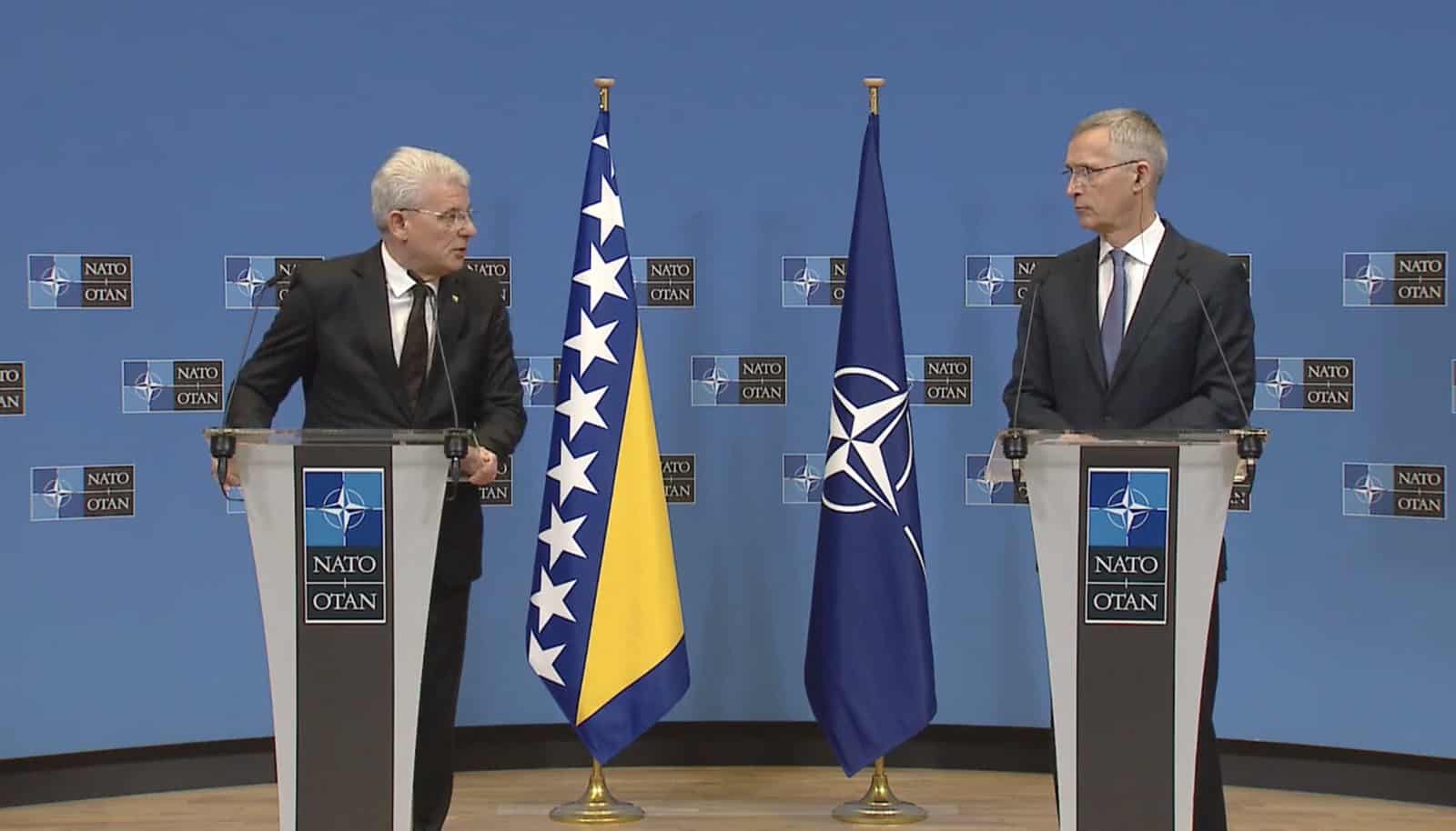 Džaferović održao sastanak sa Stoltenbergom, NATO najavio jačanje odbrambenih kapaciteta BiH