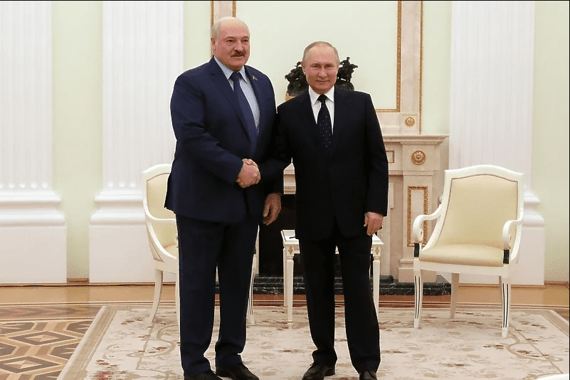 Bjeloruski predsjednik Aleksandar Lukašenko danas u Moskvi s Putinom
