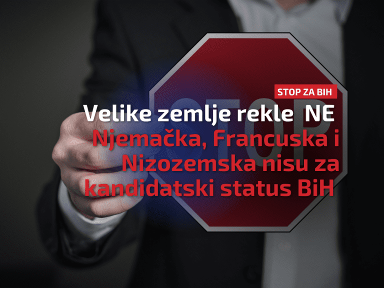  Njemačka, Francuska i Nizozemska protiv kandidatskog statusa za BiH