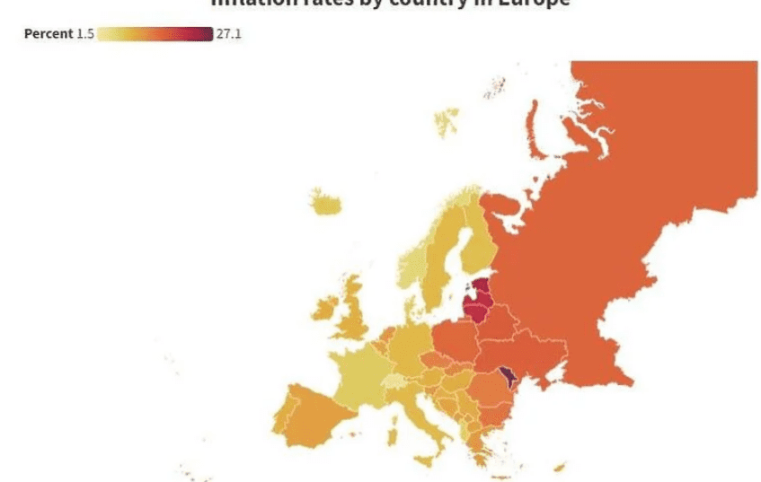 Koje su zemlje u Evropi najteže pogođene porastom cijena energije i hrane