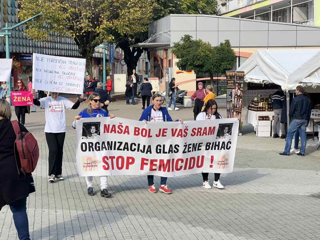 Protesti žena širom Bosne i Hercegovine: Femicid nije porodična tragedija, nesretan slučaj, ni zločin iz strasti – već ubistvo