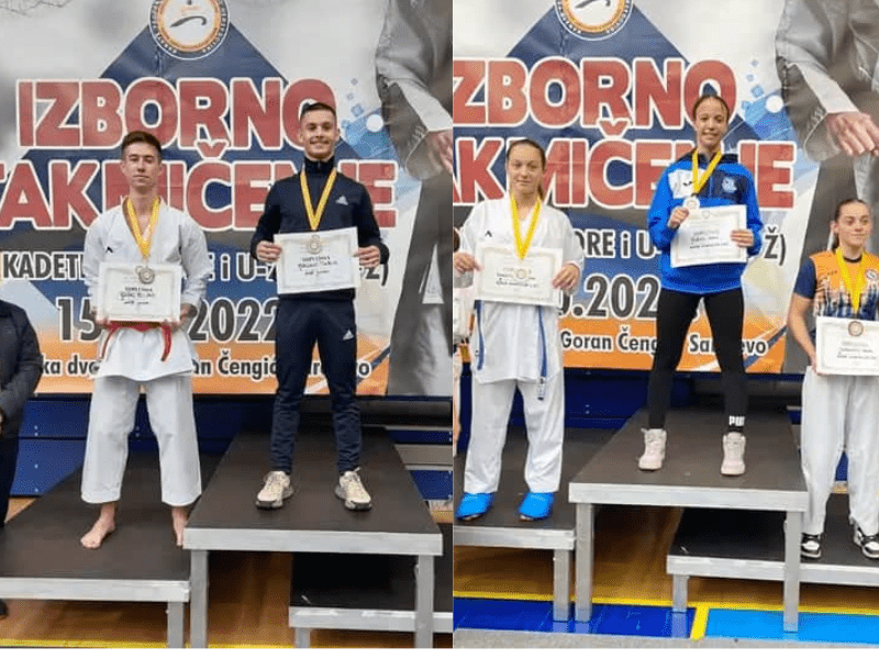 Tarik Salkić i Iman Ružnić na Balkanskom i Evropskom prvenstvu u karateu