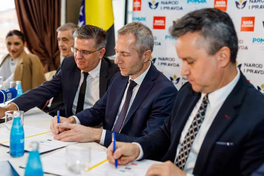 POMAK, NIP I NS potpisali sporazum o načelima programskog koaliranja u USK