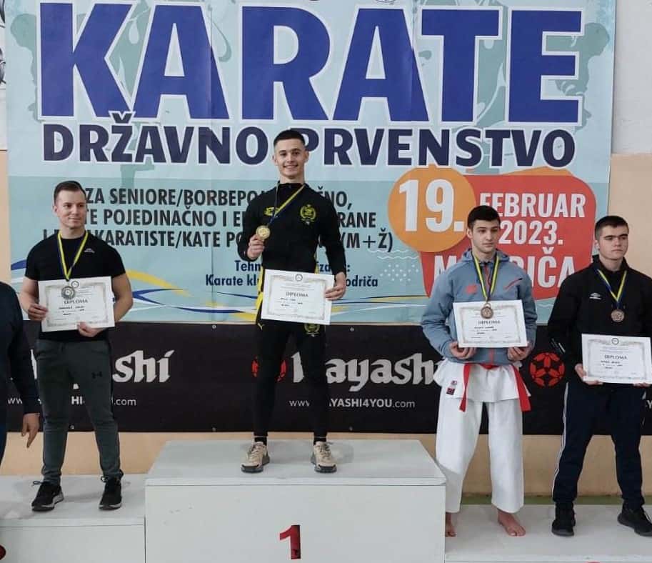 Kladuščanin Tarik Salkić seniorski prvak BiH u karateu