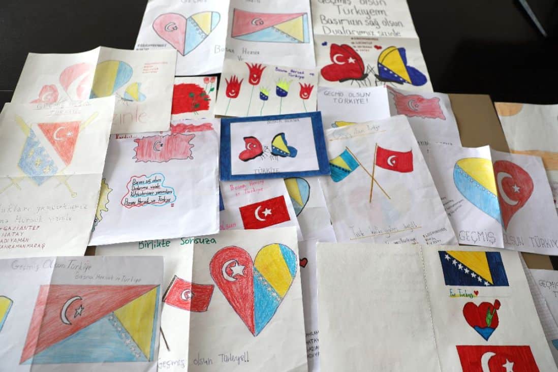 Učenici iz Bosne i Hercegovine pisali pisma podrške za vršnjake u Turskoj