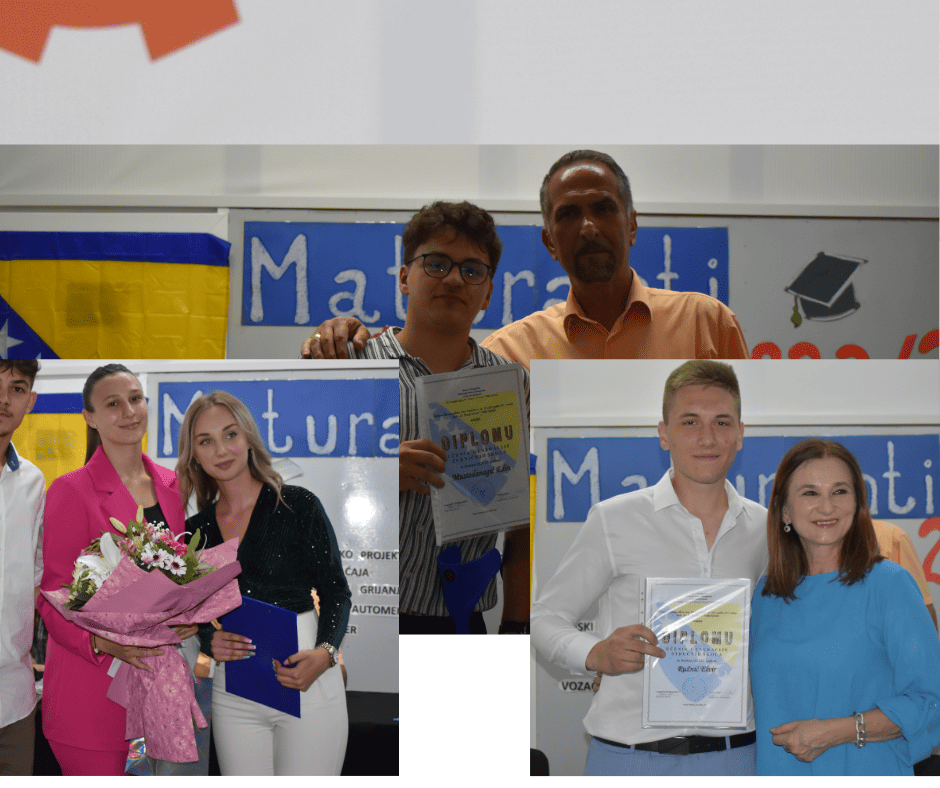 Prva srednja škola”Dr. Husein Džanić”: Svečana dodjela diploma maturantima