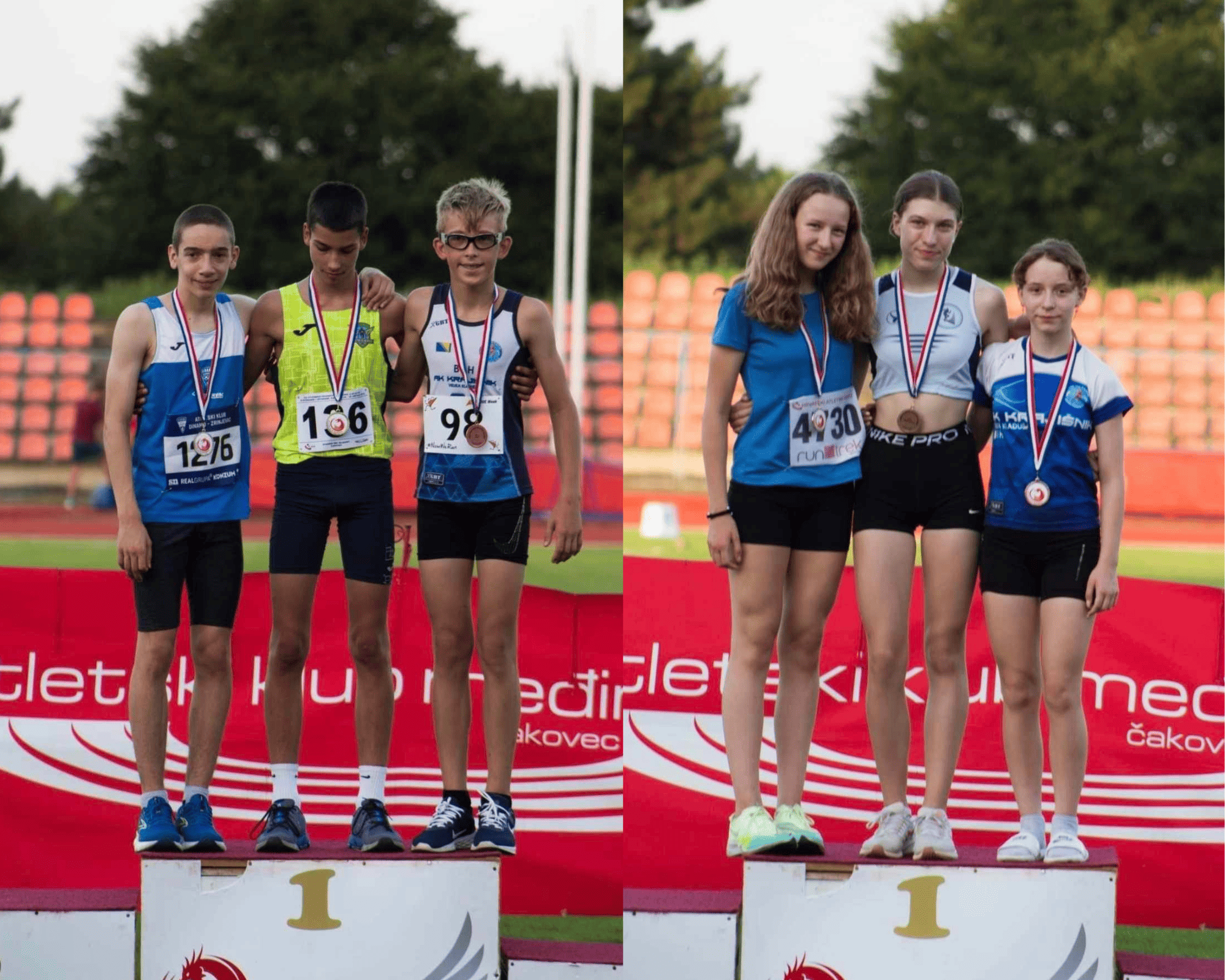Nove medalje za AK “Krajišnik” na atletskom mitingu u Čakovcu