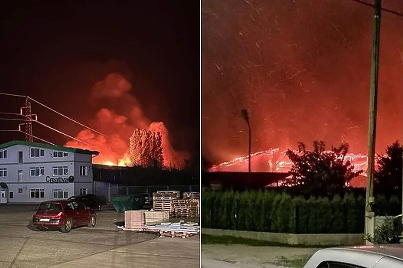 Požar u Bihaću, planula hala u fabrici namještaja