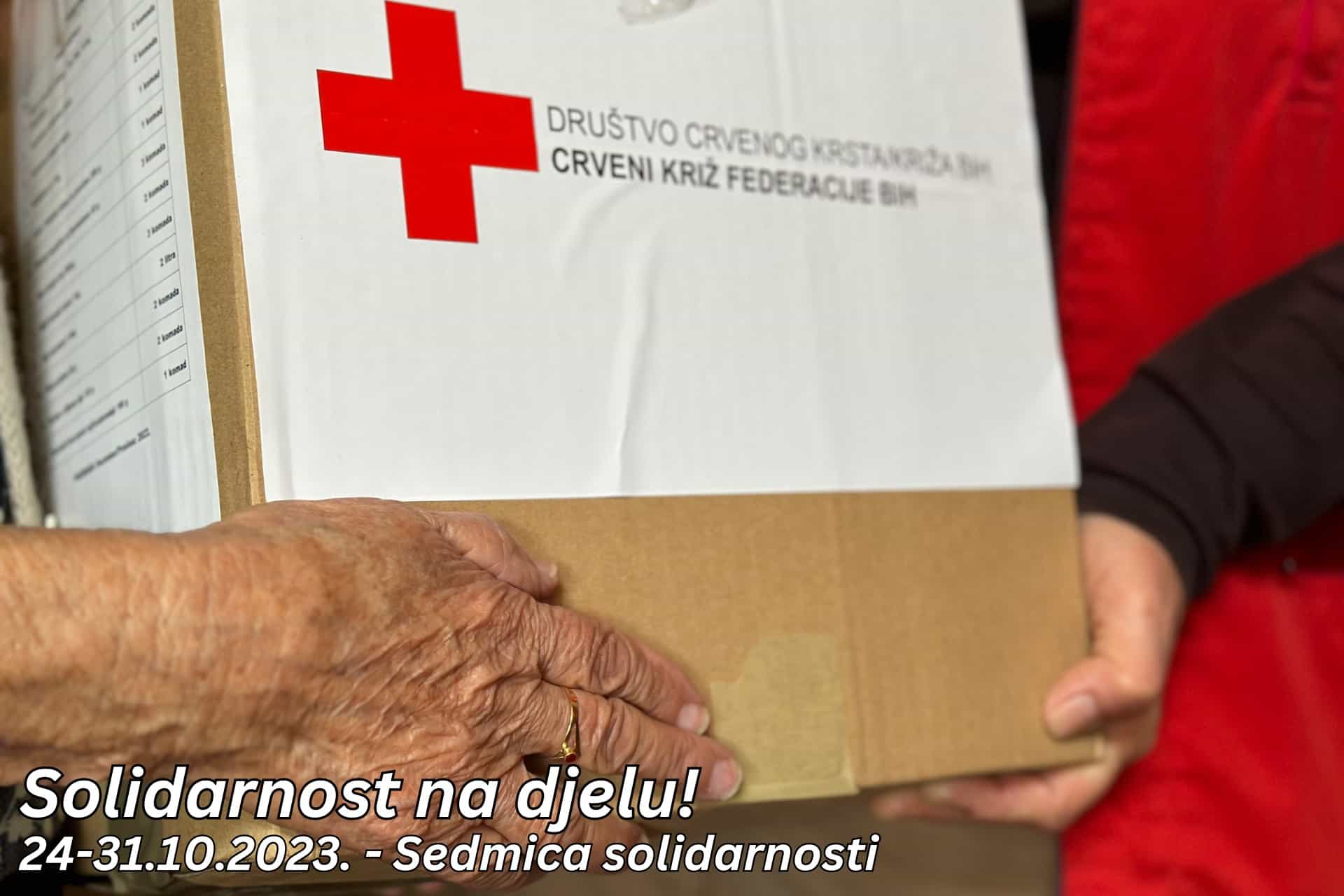 Crveni križ općine Velika Kladuša provodi akciju „Sedmica solidarnosti“