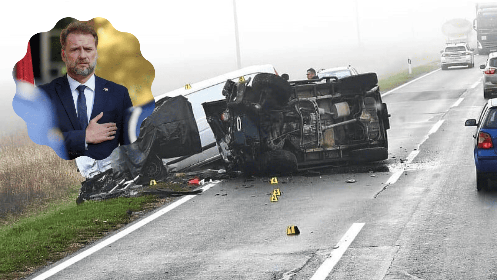 Hrvatski ministar odbrane učestvovao u teškoj saobraćajnoj nesreći u kojoj ima poginulih