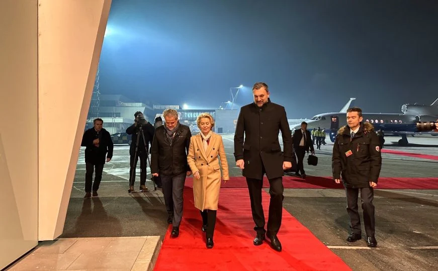 Predsjednica Europske komisije stigla u Sarajevo: Dočekao je Konaković