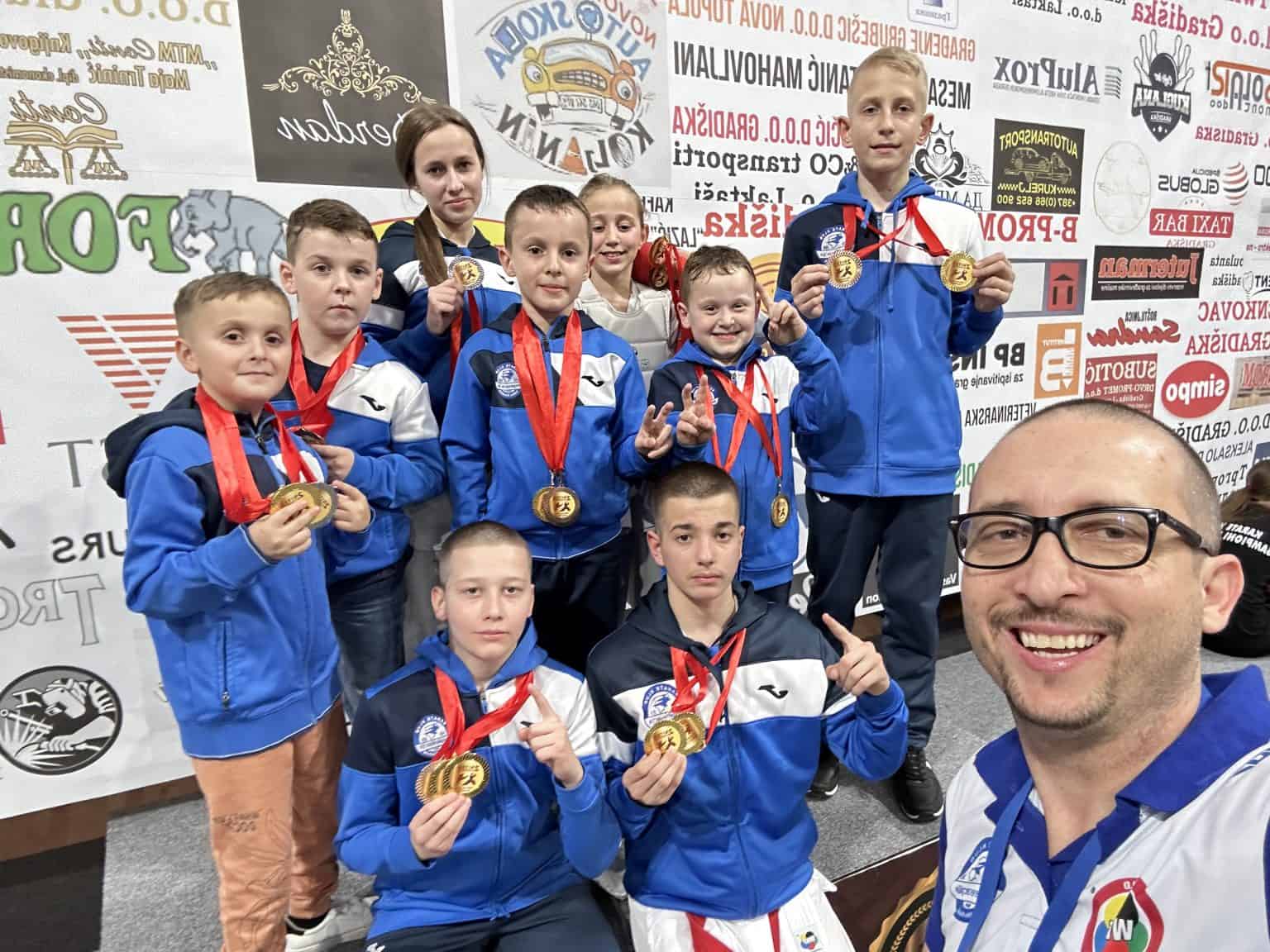 Nove medalje za karataše Regeneracije na ” Niten Kup-u Gradiška 2024″