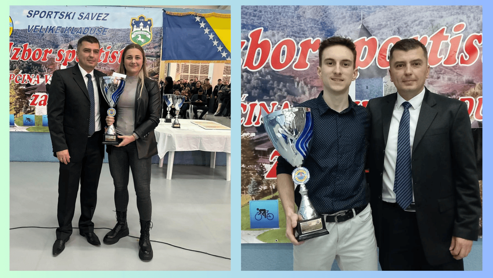 Ermin Beganović i Melany Šabanagić najbolji sportisti Velike Kladuše u 2023. godini