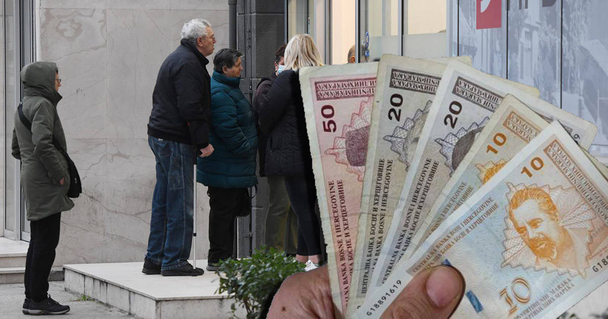 Danas isplata penzija u Federaciji BiH, bit će uvećane za pet posto