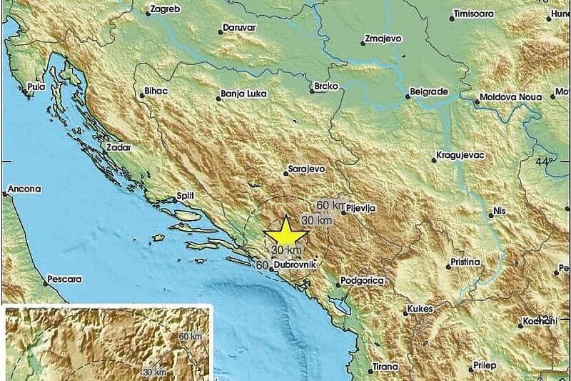 Tokom noći zemljotres zatresao dio BiH