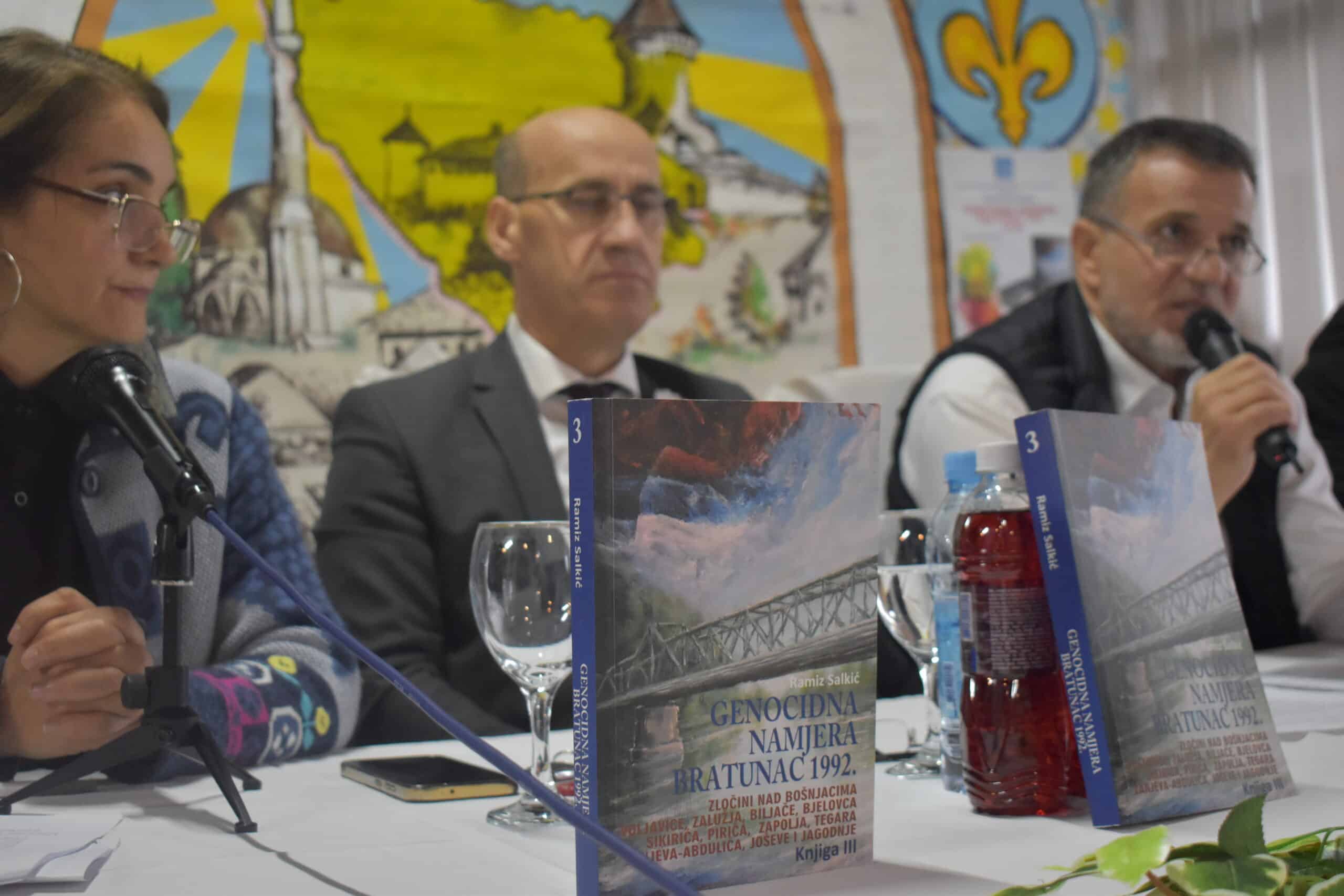 Knjige”Genocidna namjera Bratunac 1992.” I,II,III. promovirane u Velikoj Kladuši