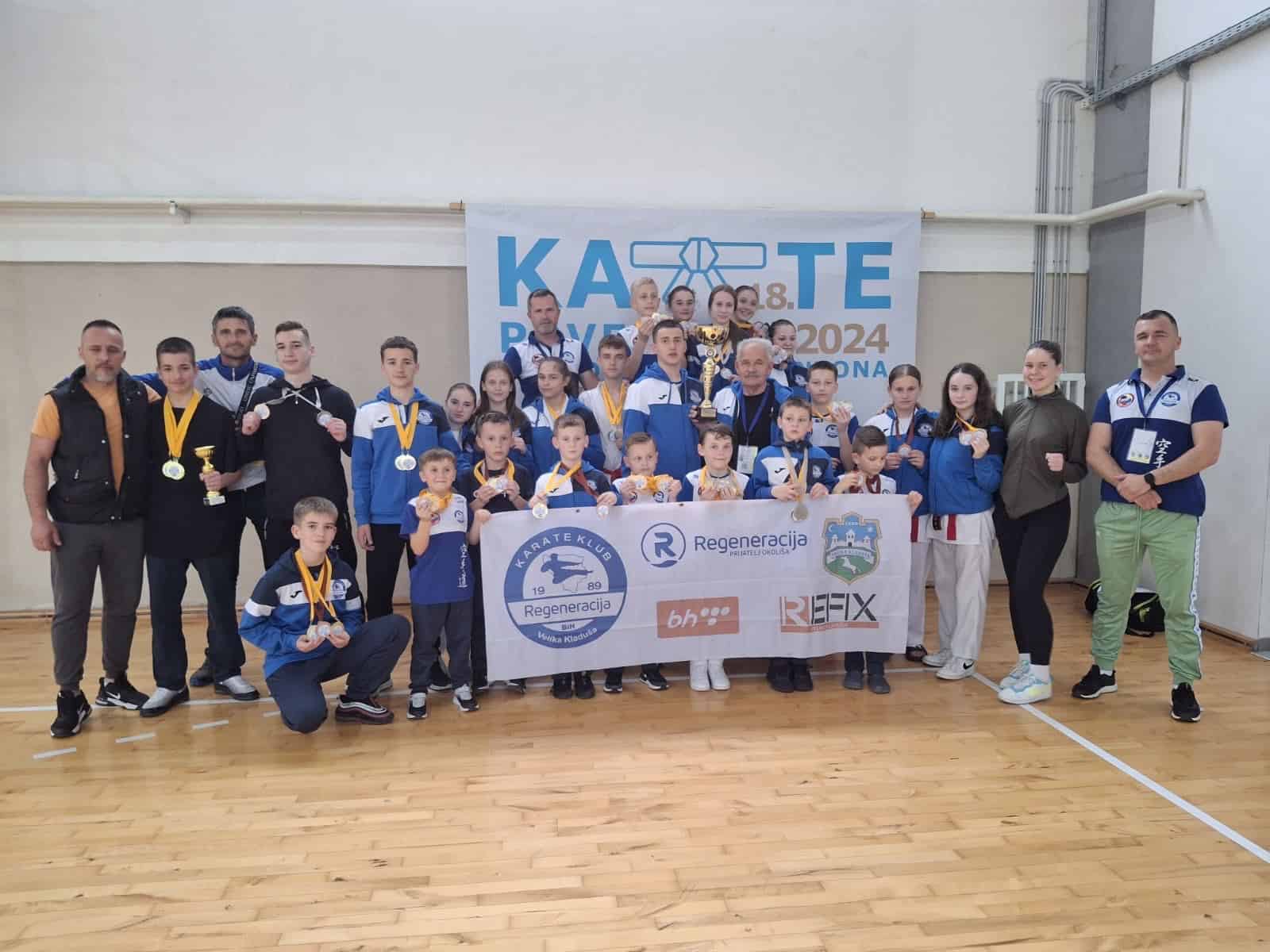 KK ” Regeneracija” već deseti put zaredom prvak USK u karateu