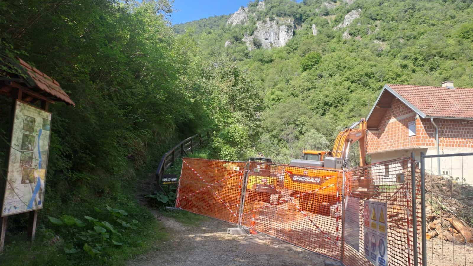 Nepoznati investitor počeo izgradnju minihidroelektrane na izvorištu Une, reagiralo Ministarstvo zaštite okoliša USK