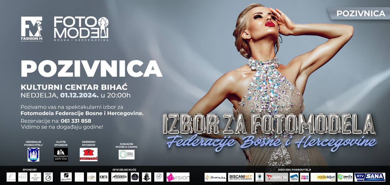 Spektakl mode i ljepote: Izbor za Fotomodela Federacije Bosne i Hercegovine 