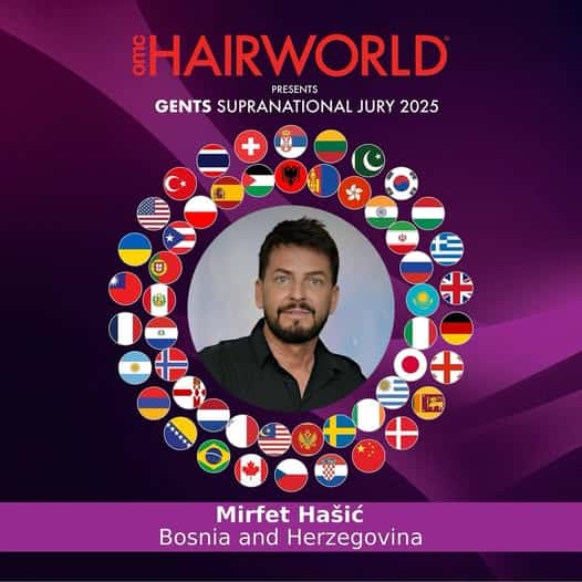 Velikokladuški frizer Mirfet Hašić među sudijama na prestižnom OMC Hairworld Paris 2025
