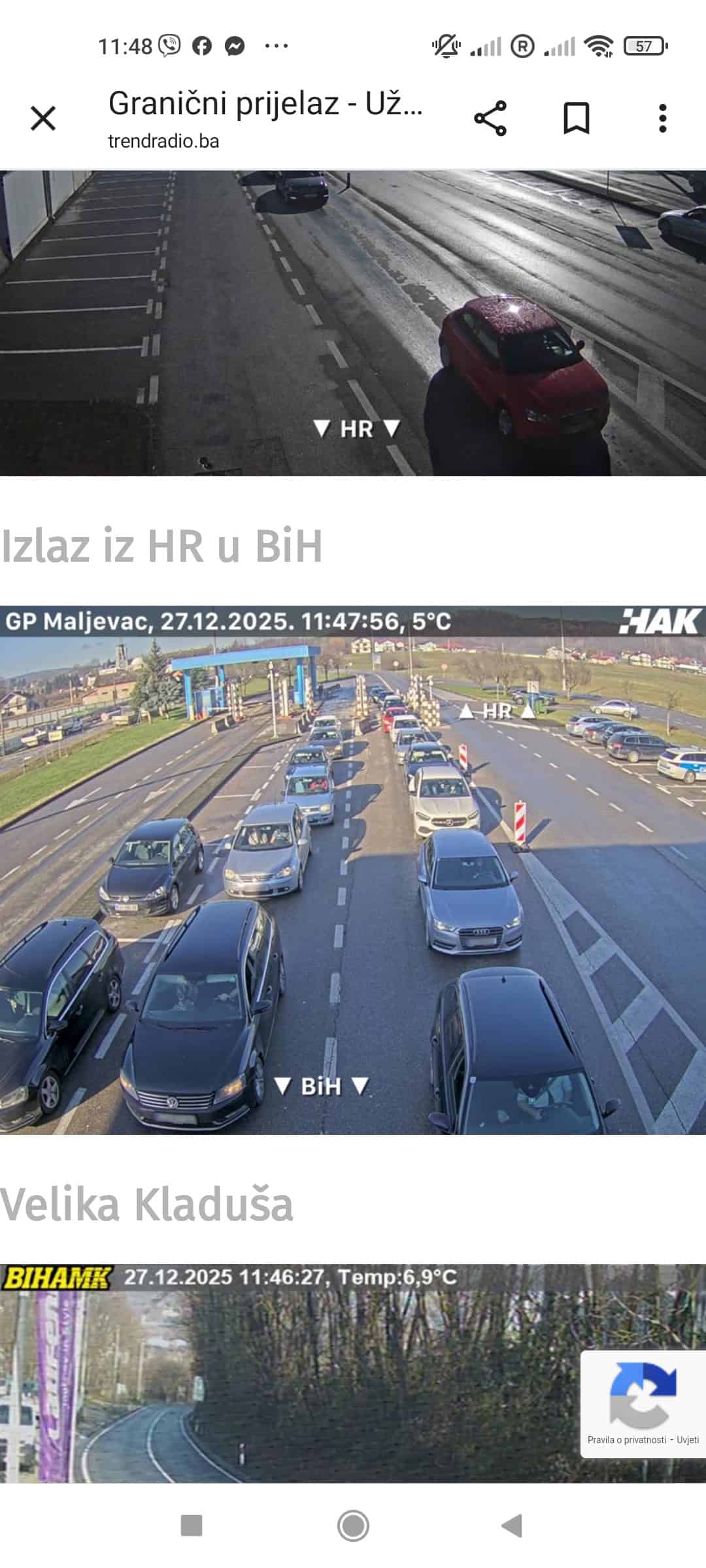 Gužve na granicama u BiH: Duge kolone vozila u oba smjera