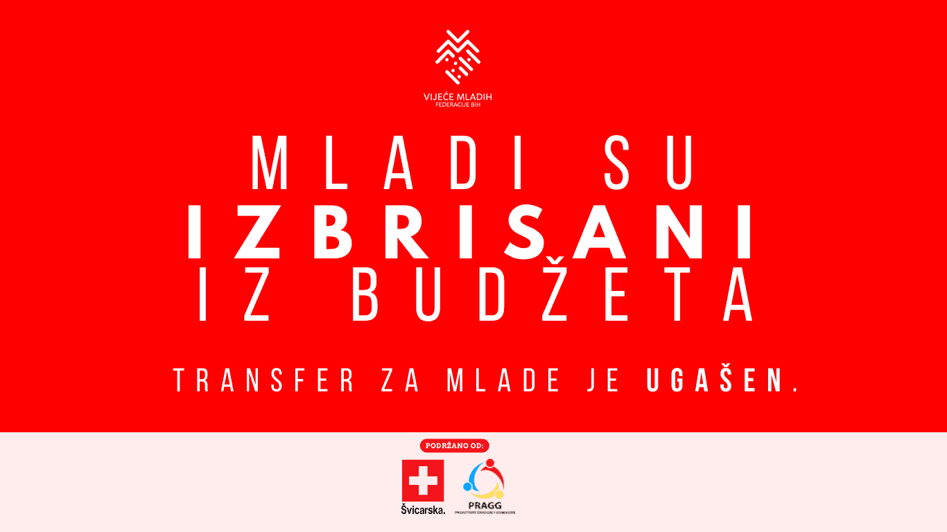 Transfer za mlade uklonjen je iz Budžeta Federacije BiH za 2026. godinu