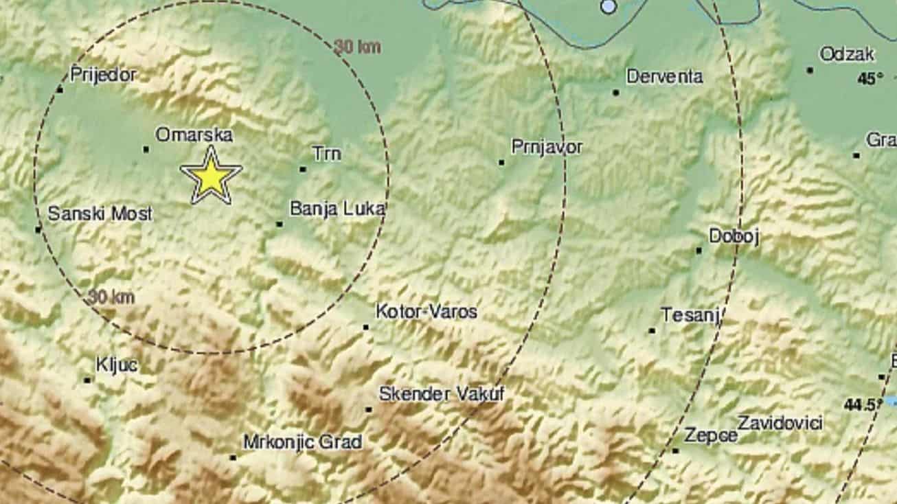 Zemljotres jačine 3,2 stepena po Richteru tokom noći pogodio BiH