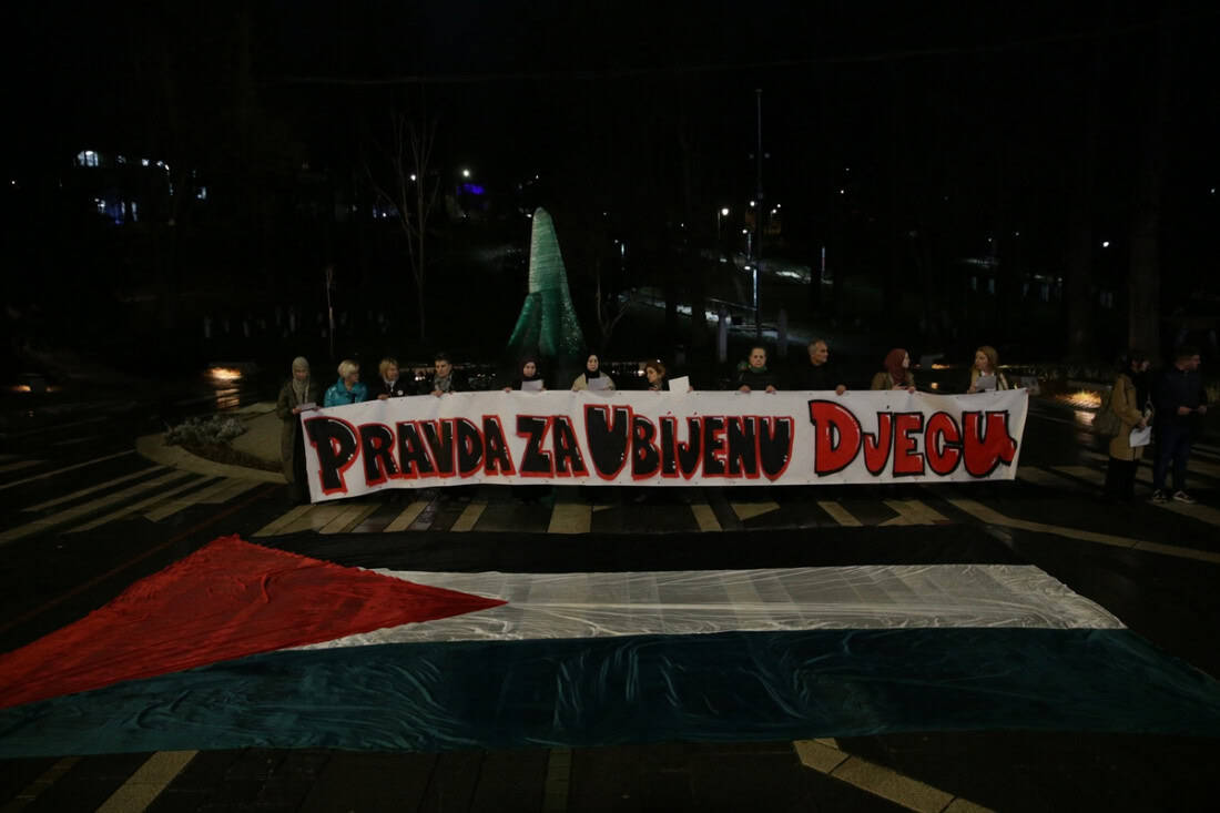 Čitanjem imena ubijene djece, Sarajevo podsjetilo na tragediju Gaze i glavnog grada BiH