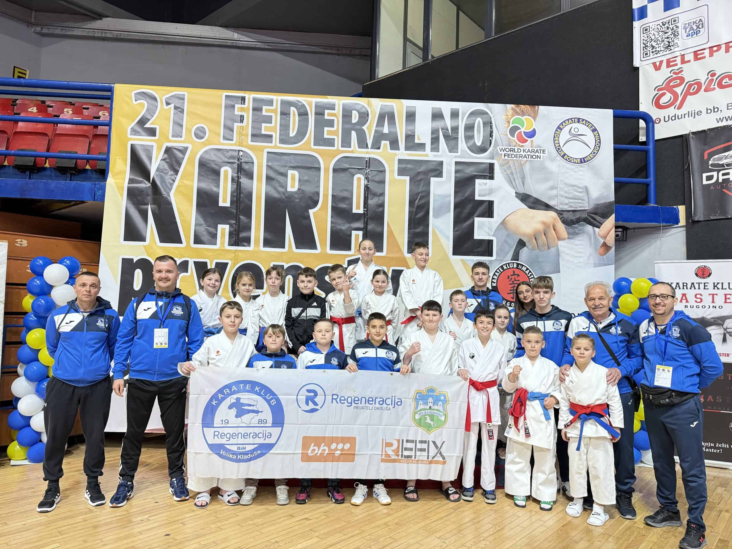 13 medalja za KK Regeneracija na Federalnom prvenstvu za djecu u Bugojnu