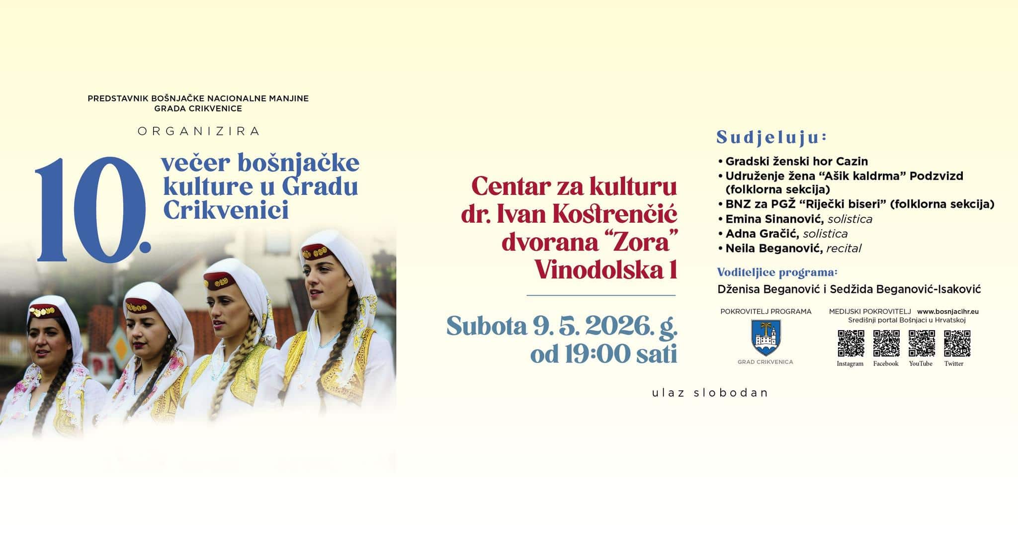 9. maja u Crikvenici: Spoj bošnjačke tradicije i evropskih vrijednosti