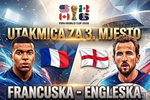 Francuska i Engleska večeras igraju za 3. mjesto na Svjetskom prvenstvu, Mbappe se bori za Zlatnu kopačku