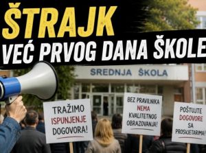 Štrajk prosvjetara u USK 1. septembra: Nova školska godina počinje protestom nastavnika