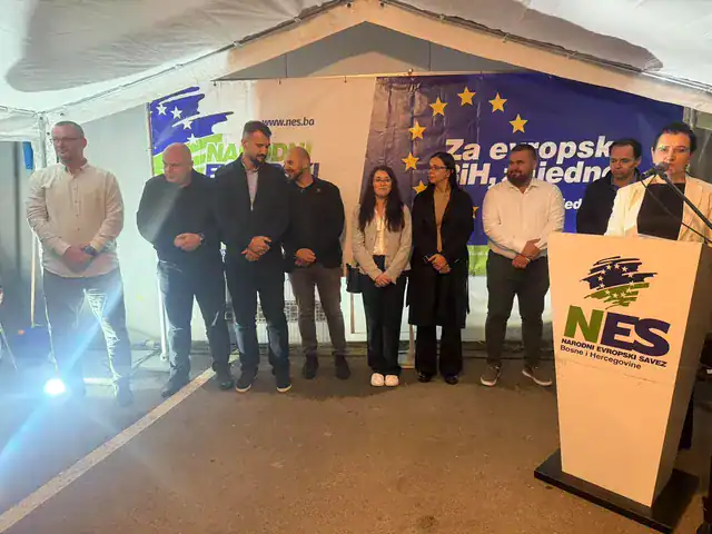 Narodni evropski savez (NES) Bosne i Hercegovine održao predizborni skup u Podzvizdu, Velika Kladuša. 